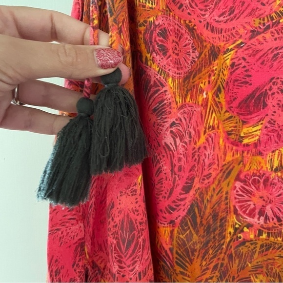 Sundance Pink & Orange Flamenco Tropical Dress - Picture 7 of 10